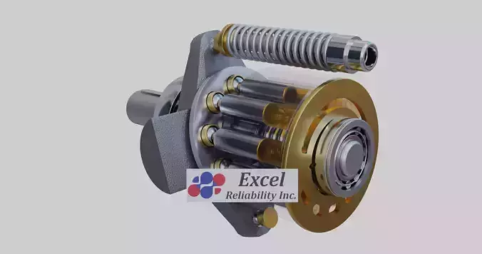 Hydraulic Piston Pump - Internal components