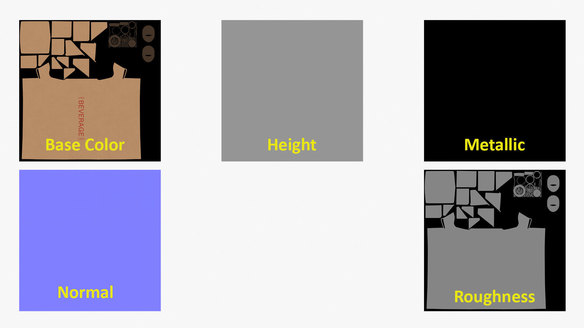 Juice Box PBR Low-poly 3D model_14