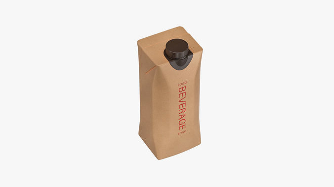 Juice Box PBR Low-poly 3D model 6