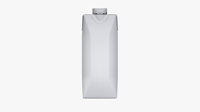 Juice Box PBR Low-poly 3D model 7