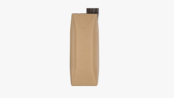 Juice Box PBR Low-poly 3D model 3