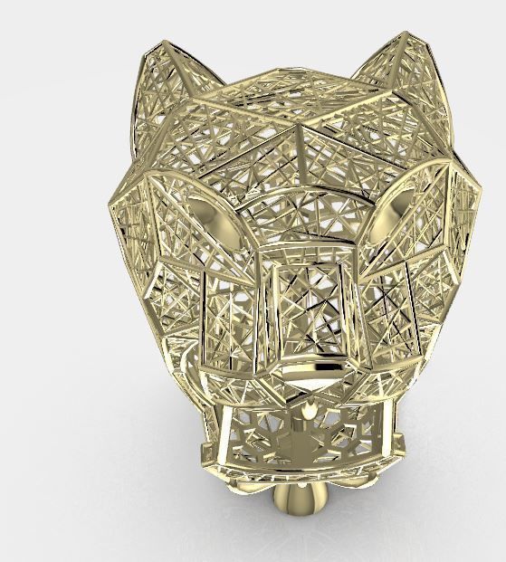 panther TAGER RING 3D print model_12
