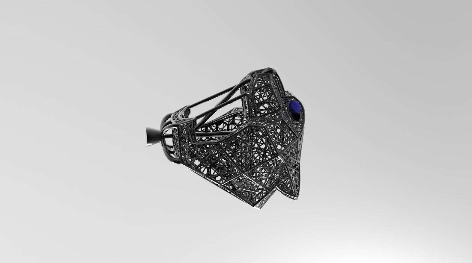 panther TAGER RING 3D print model_2