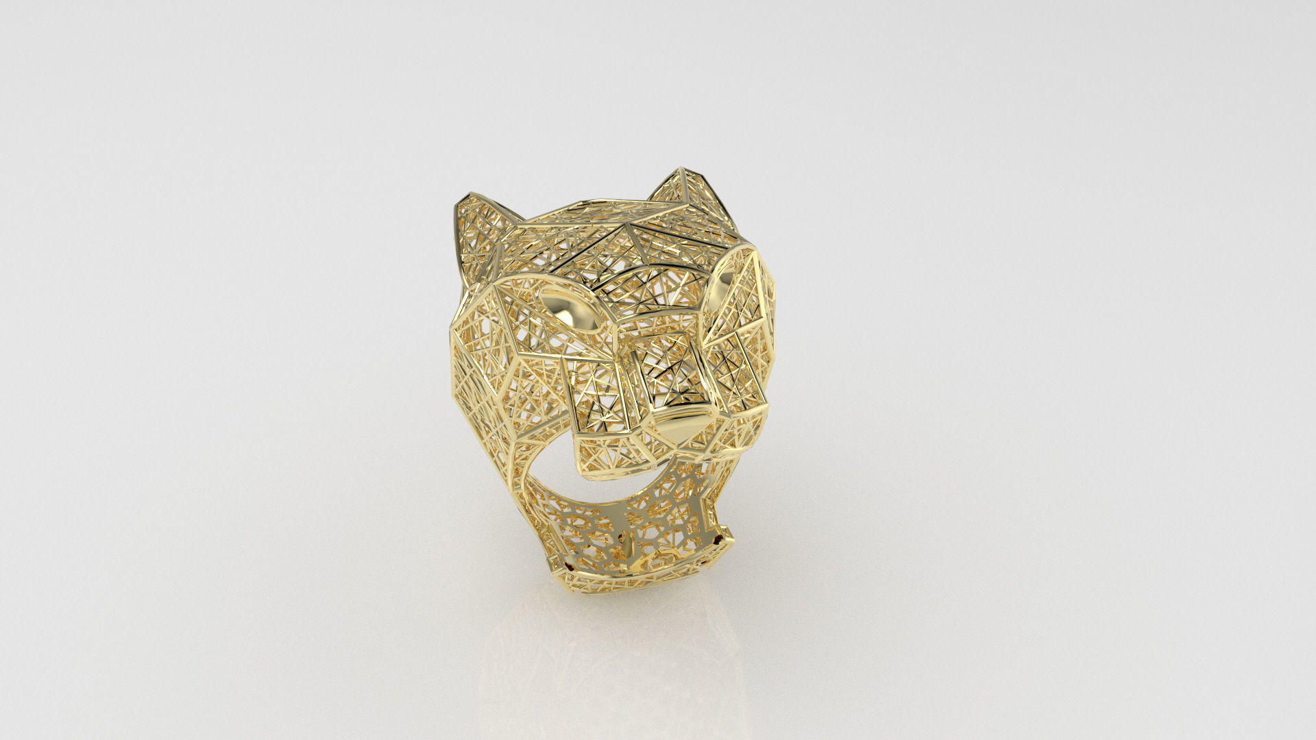 panther TAGER RING 3D print model_15