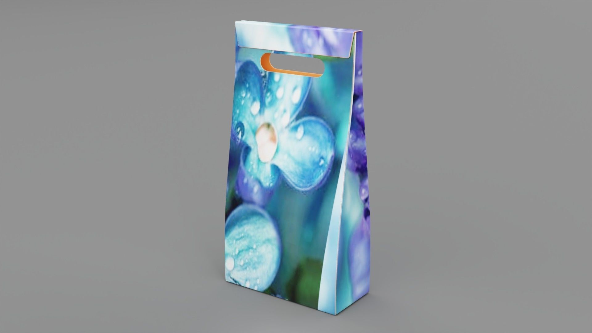 Empty packages cosmetics box Low-poly 3D model_4