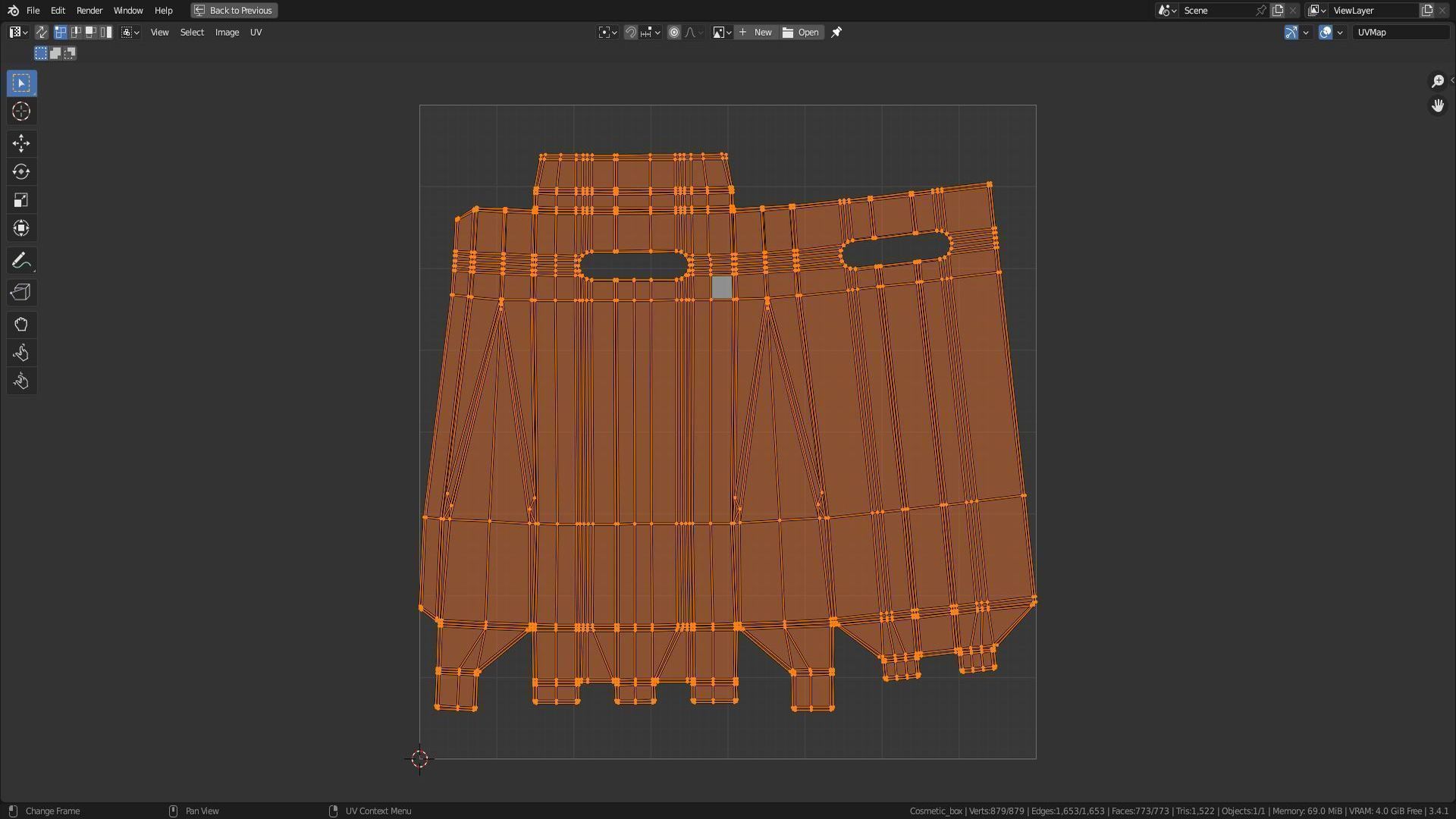 Empty packages cosmetics box Low-poly 3D model_26