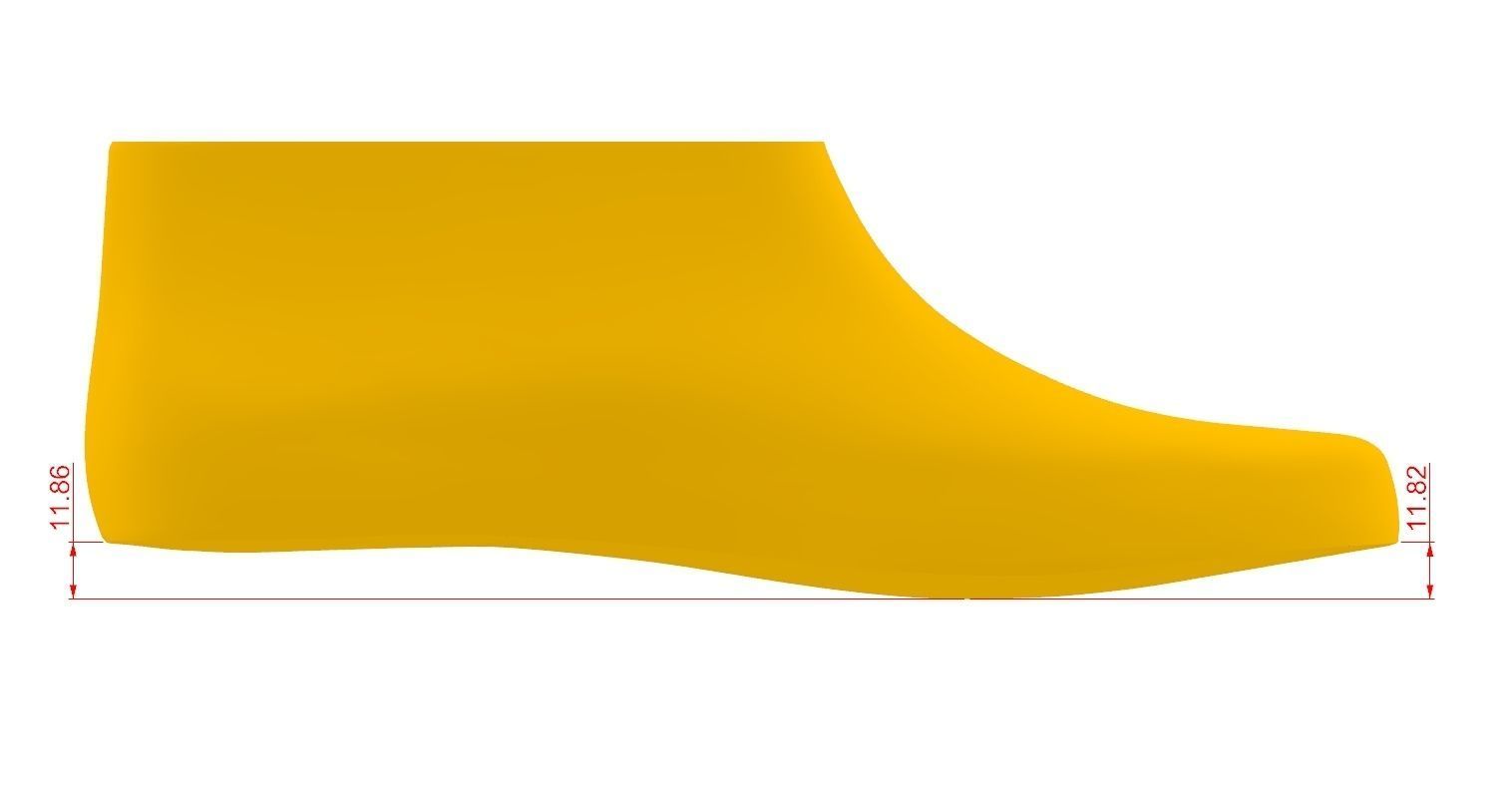 Man Shoe Last for Boot 3D print model_1
