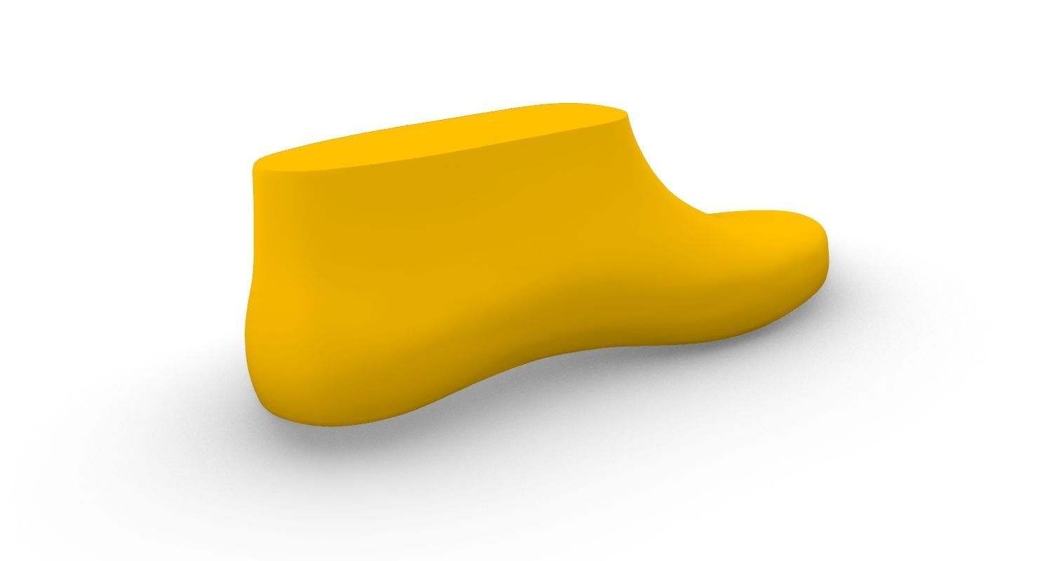 Man Shoe Last for Boot 3D print model_4
