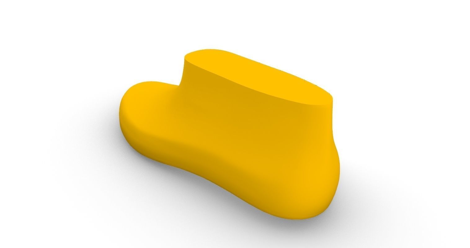 Man Shoe Last for Boot 3D print model_2