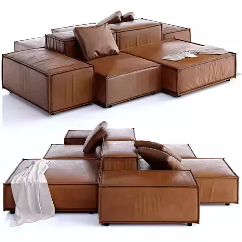 Extra Soft Living Divani Sofa 3D model
