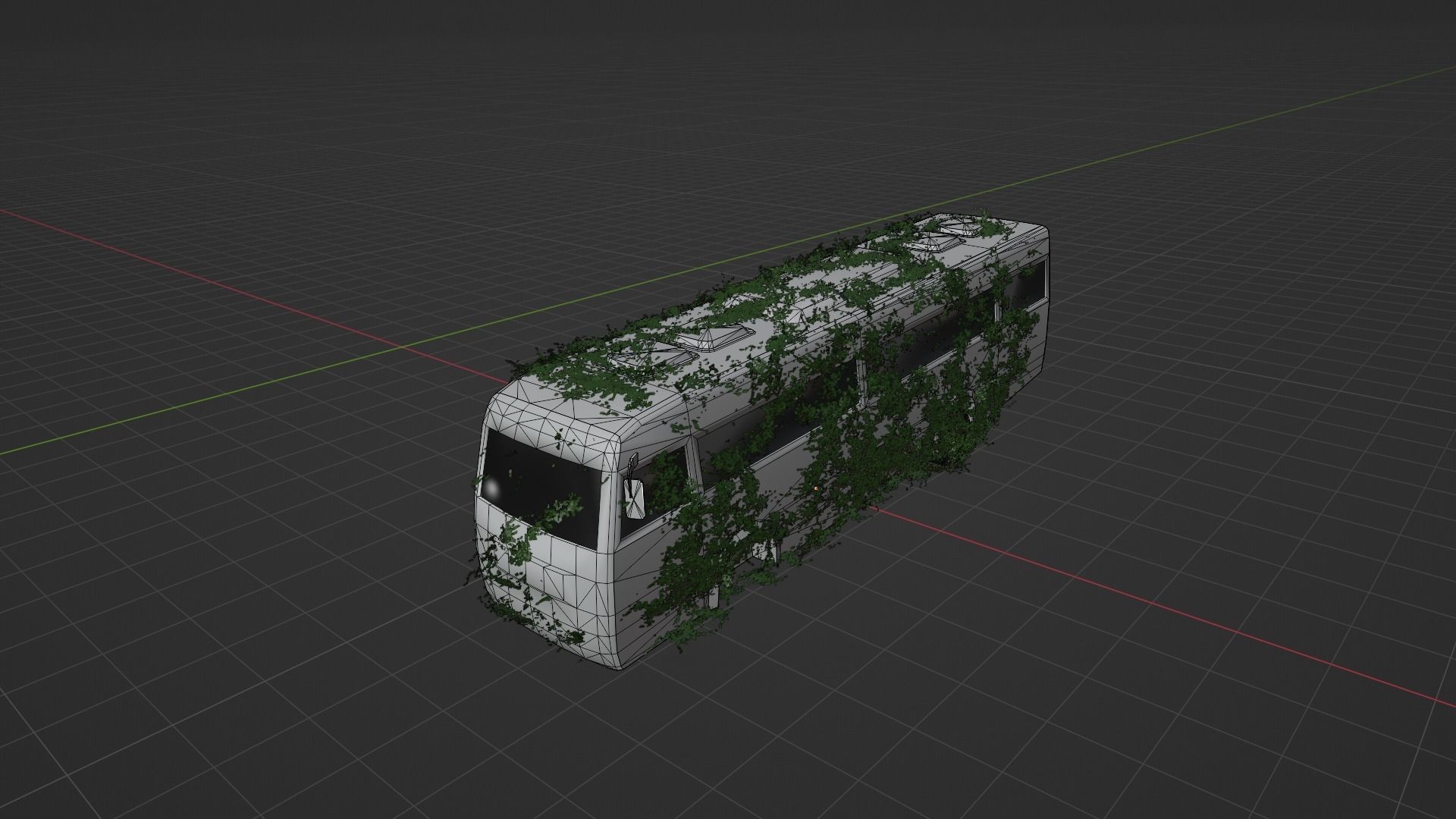 Damaged Rusted Bus 3D model_9