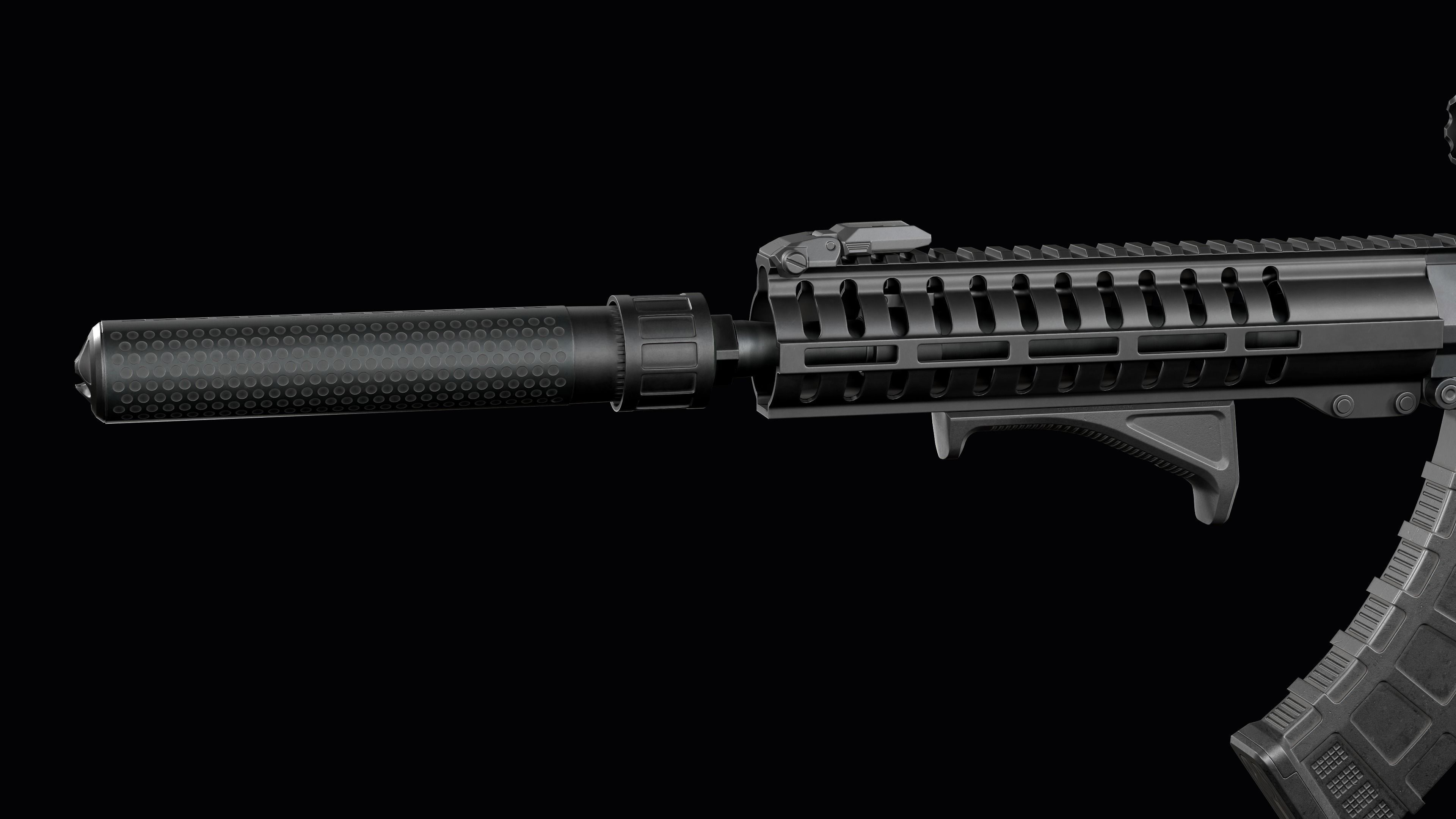 Tactical Modular assault rifle Mk47 mutant ar-15 modul Low-poly 3D model_22