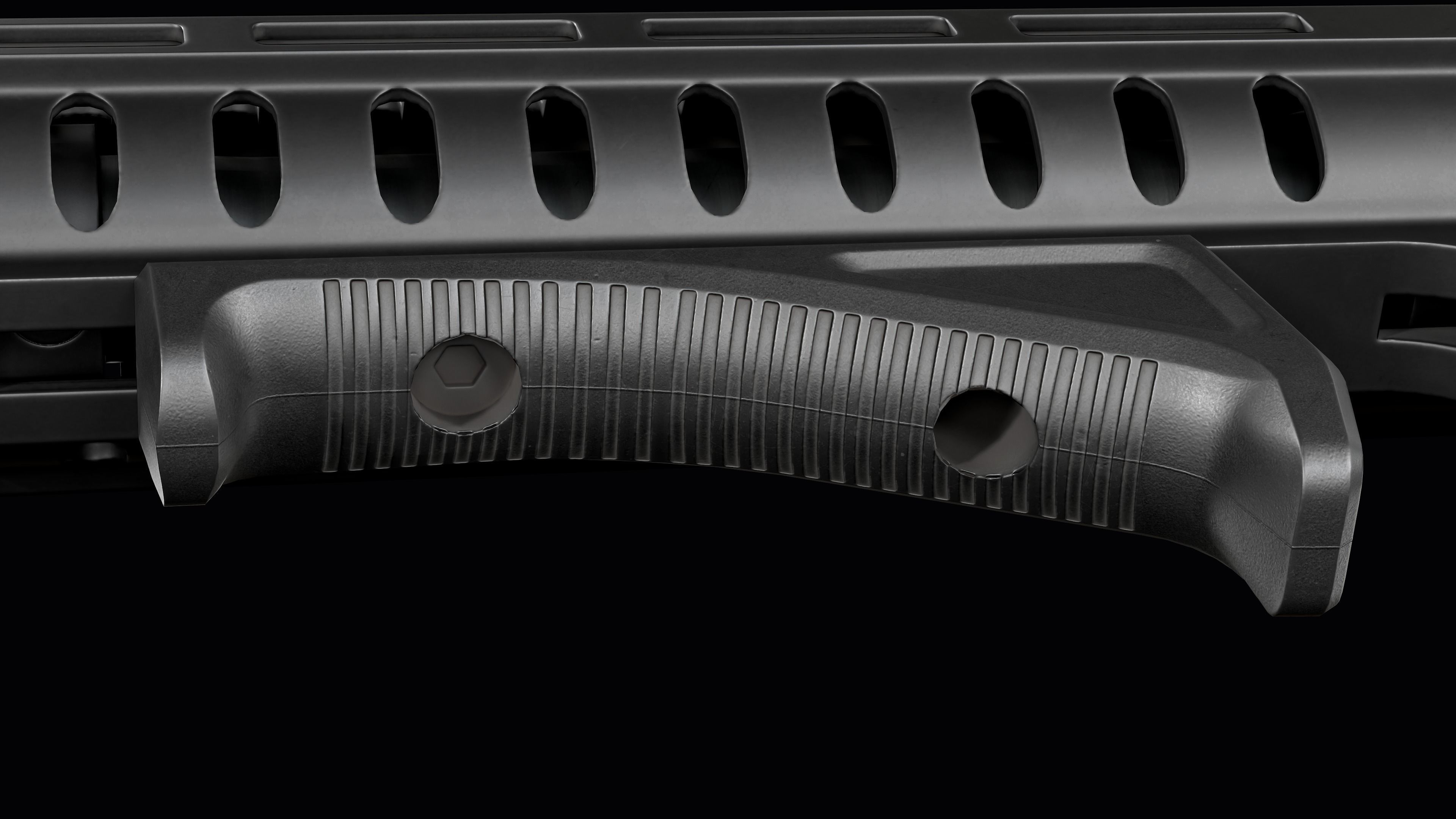 Tactical Modular assault rifle Mk47 mutant ar-15 modul Low-poly 3D model_25
