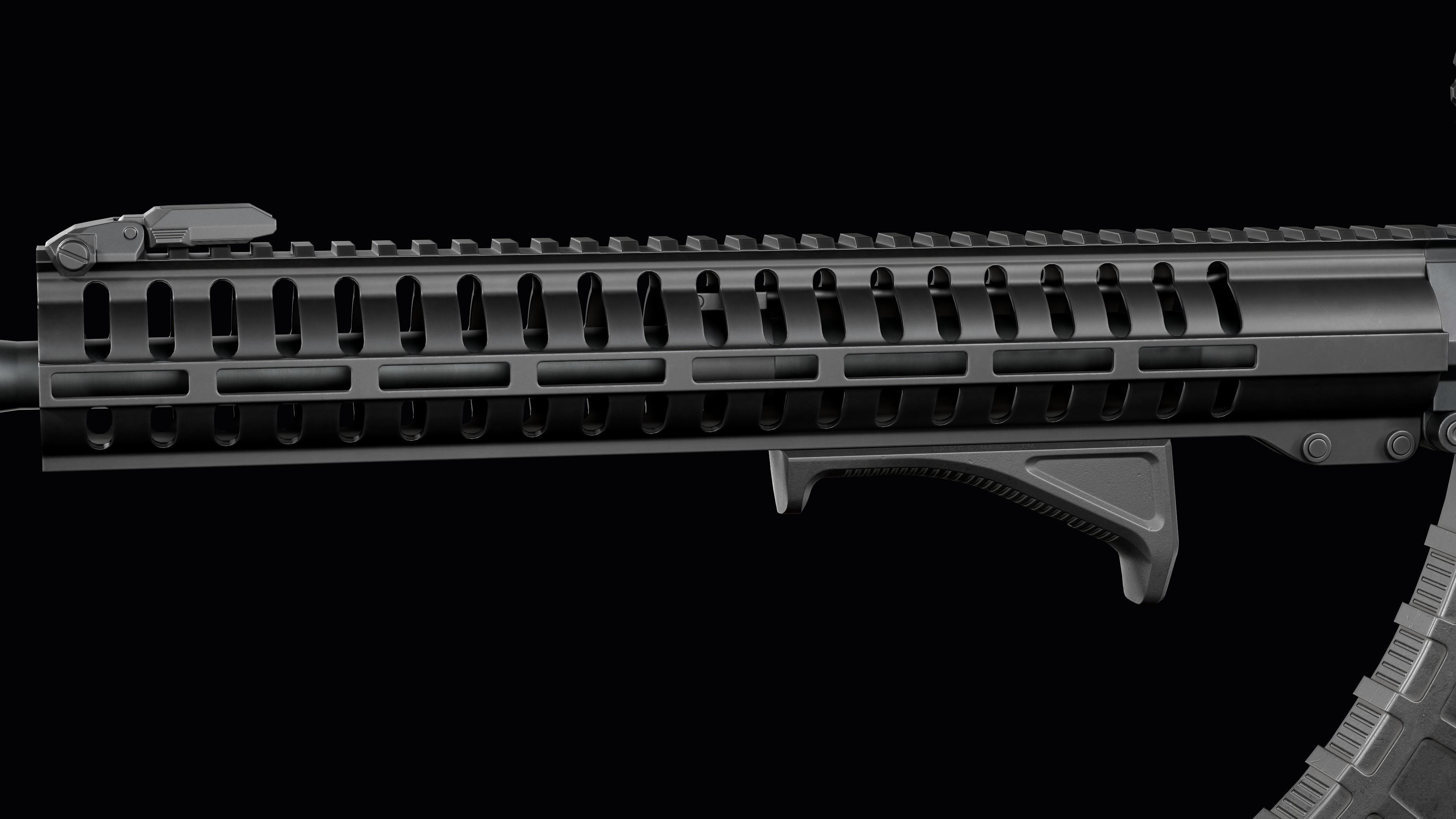 Tactical Modular assault rifle Mk47 mutant ar-15 modul Low-poly 3D model_23