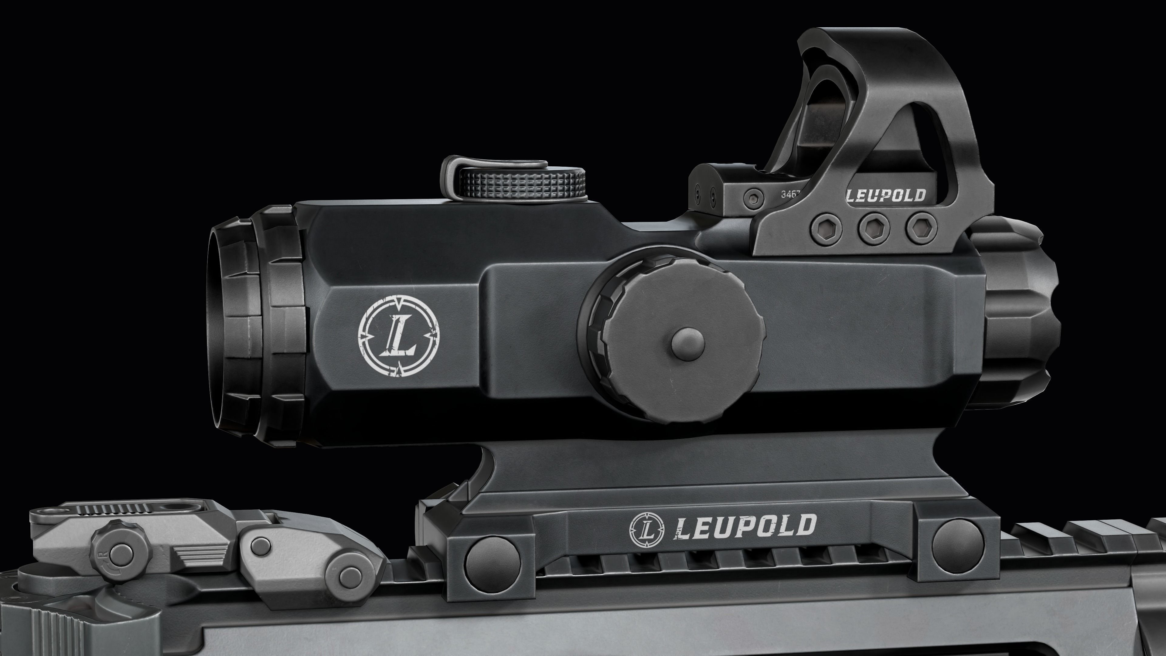 Tactical Modular assault rifle Mk47 mutant ar-15 modul Low-poly 3D model_20