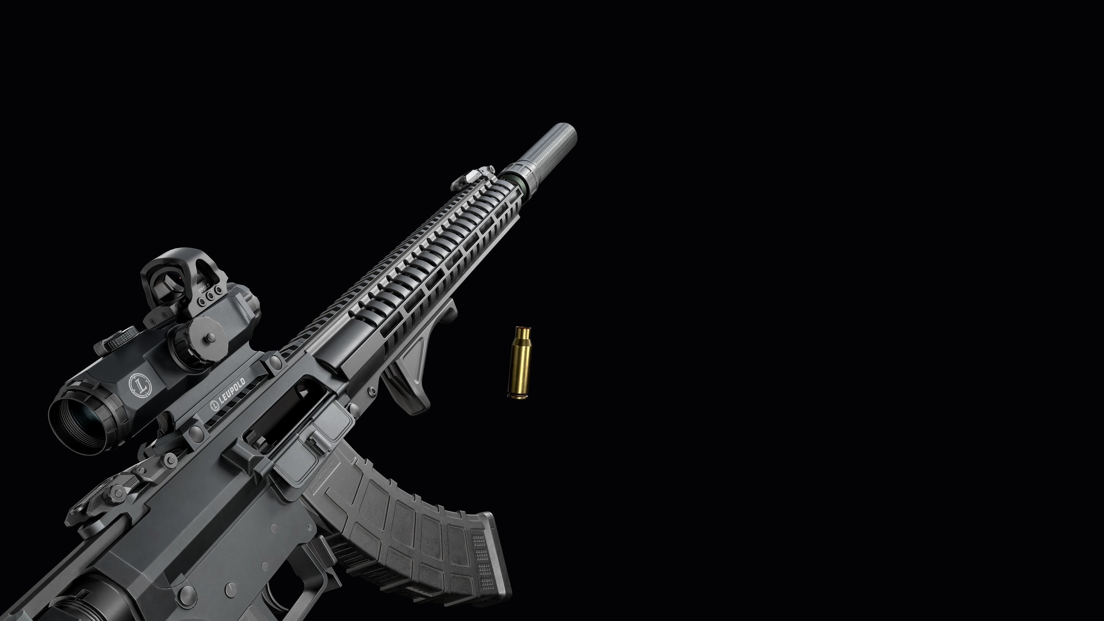 Tactical Modular assault rifle Mk47 mutant ar-15 modul Low-poly 3D model_34