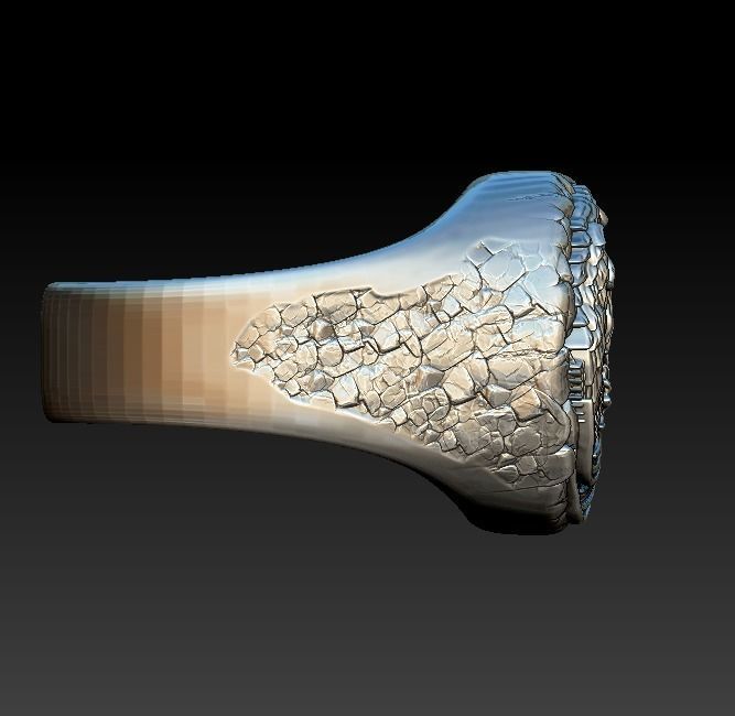 Ring Stark Targaryen wolf dragon GOT 3D print model_12