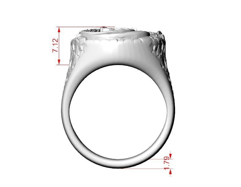 Ring Stark Targaryen wolf dragon GOT 3D print model_10