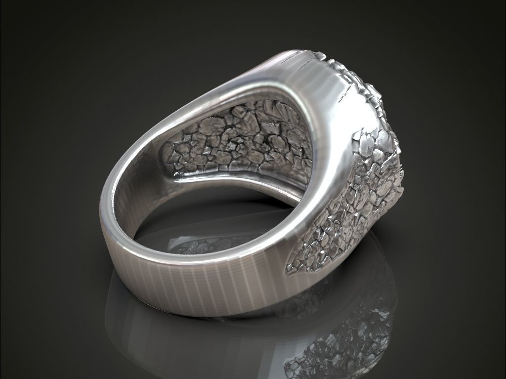 Ring Stark Targaryen wolf dragon GOT 3D print model_2