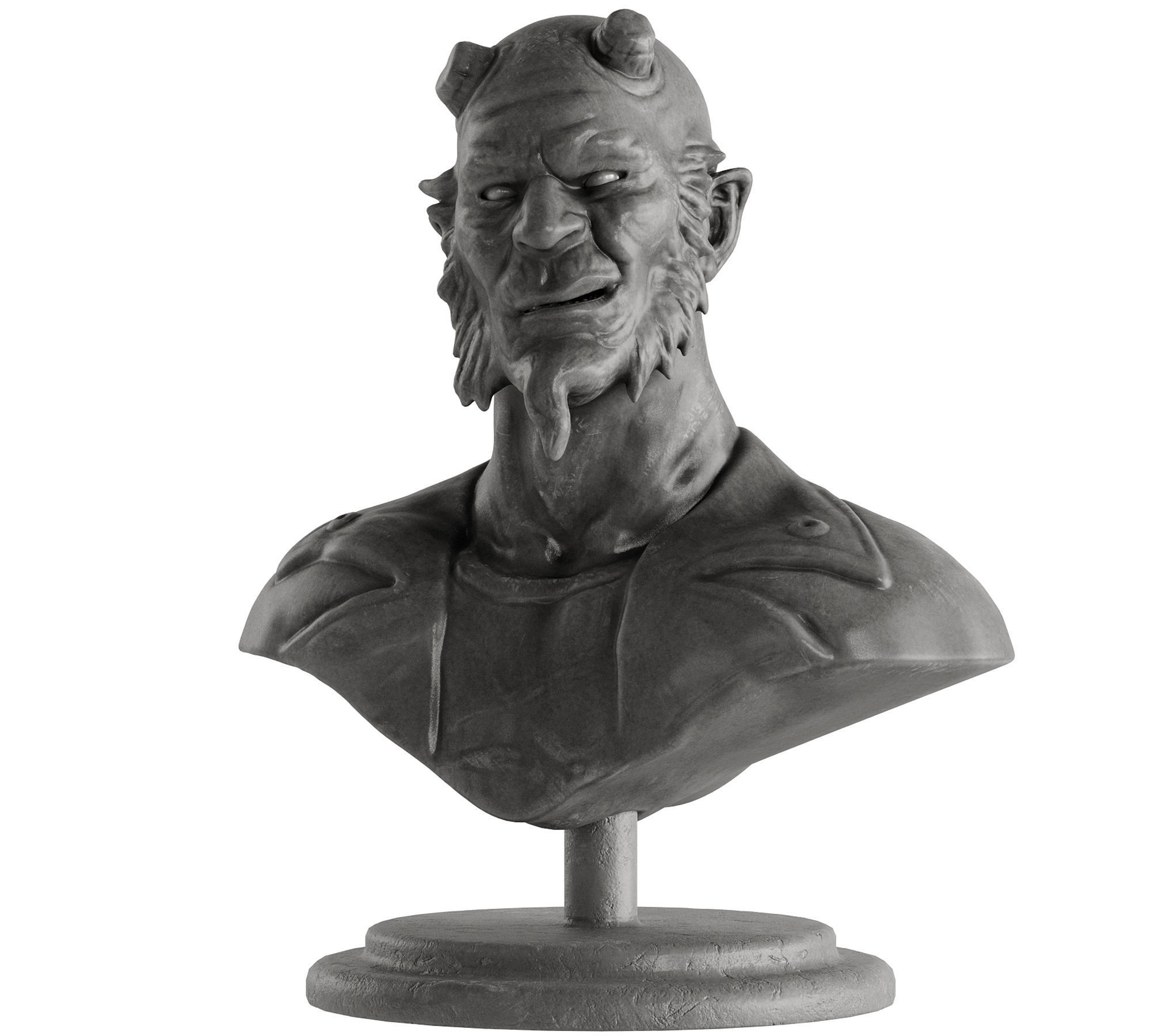 Human Sculptures 14 Comic Characters Low-poly 3D model_3