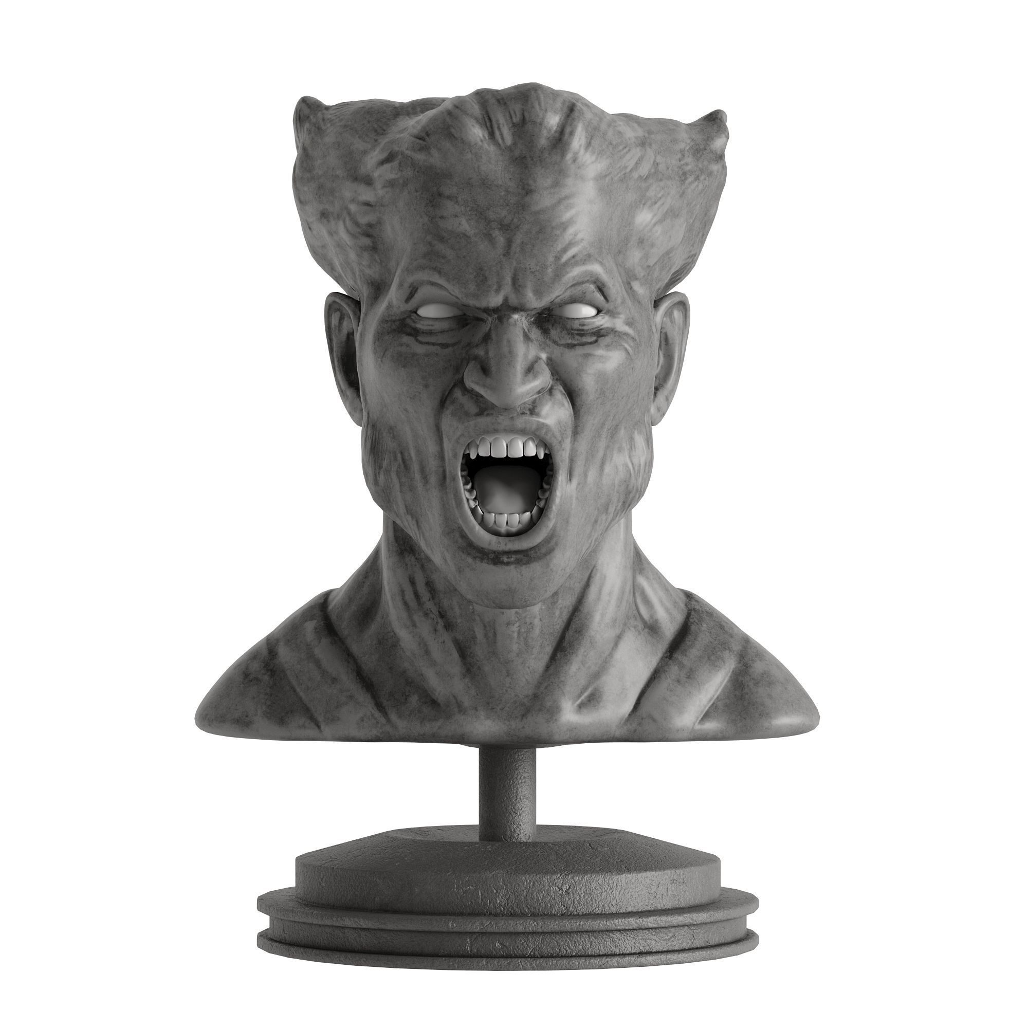 Human Sculptures 14 Comic Characters Low-poly 3D model_4