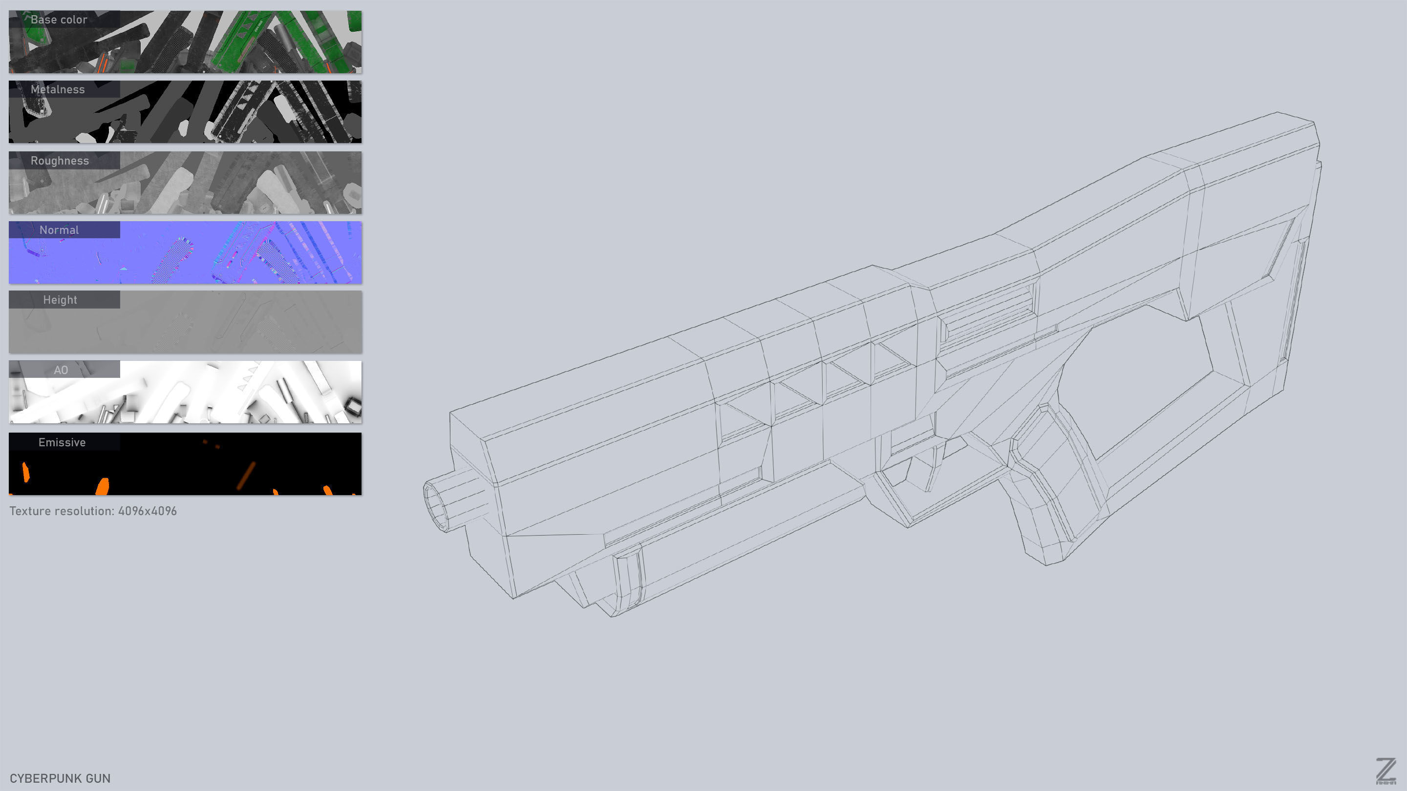 Cyberpunk gun collection _10