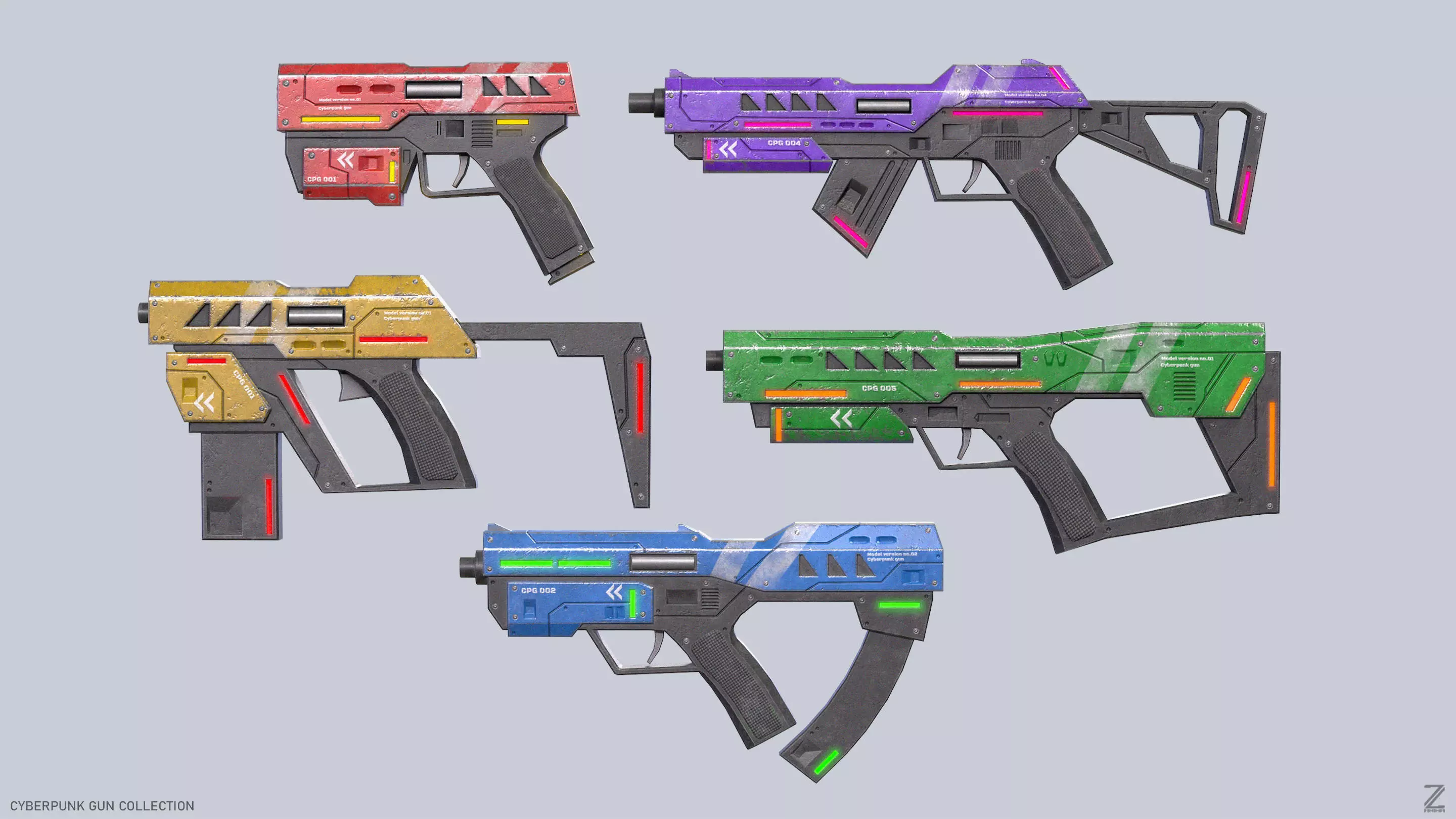 Cyberpunk gun collection _0