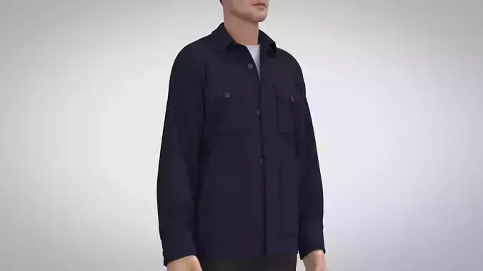 Overshirt 1 jacket and pants on mannequin