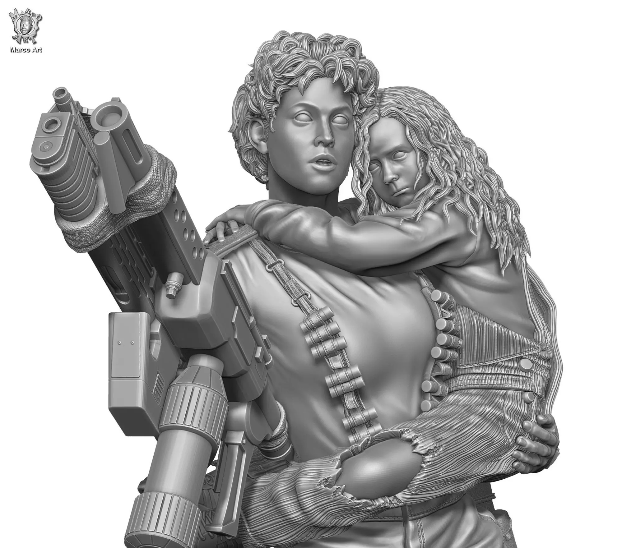 Alien Ellen Ripley  3D print model_0
