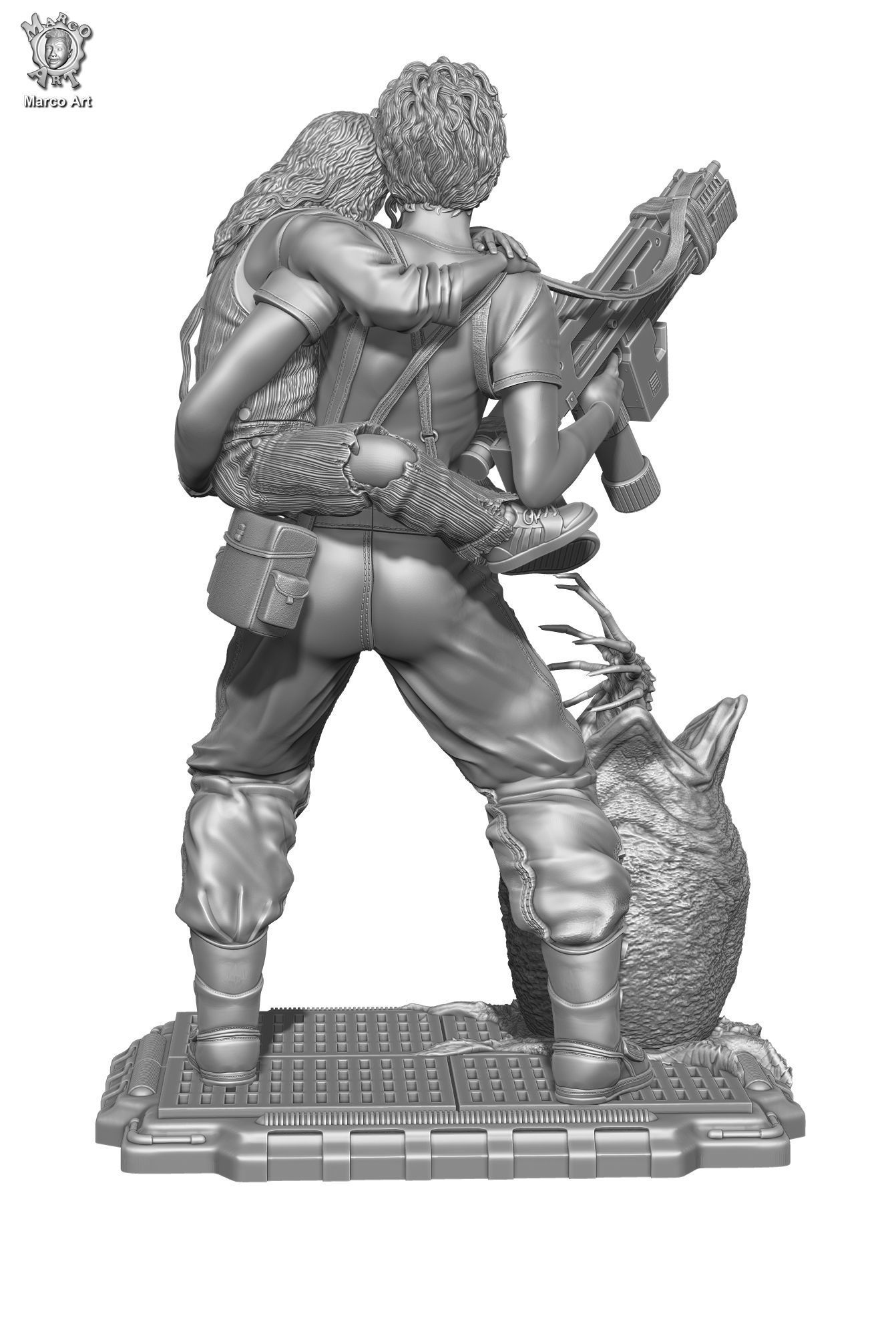 Alien Ellen Ripley  3D print model_4