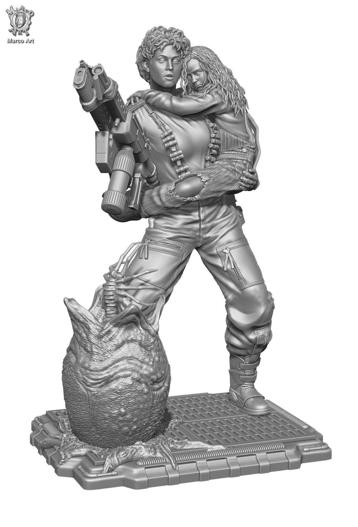 Alien Ellen Ripley  3D print model_1