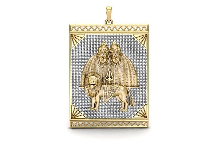 Chamunda Mataji Pendant 3D print model