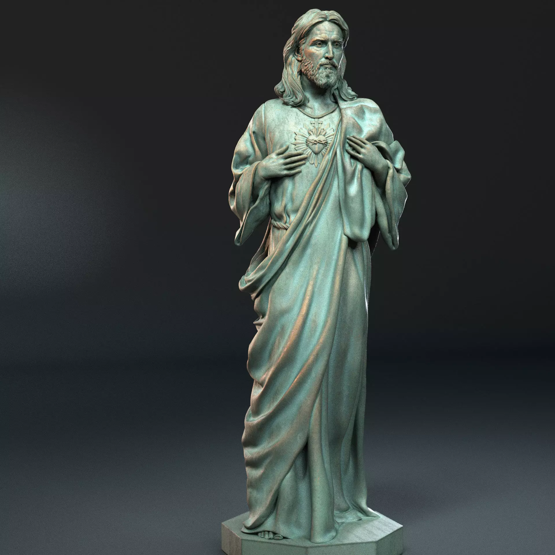 Jesus Sculpture 04 3D print model