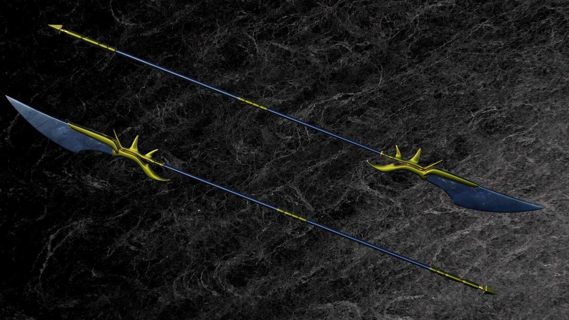 MEDIEVEL SPEAR Low-poly 3D model_2