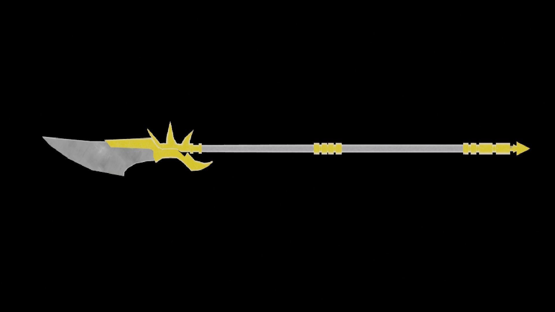MEDIEVEL SPEAR Low-poly 3D model_6