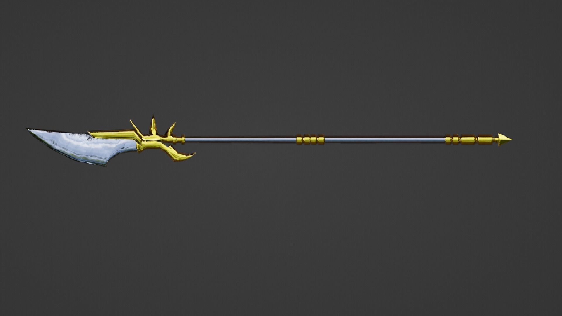 MEDIEVEL SPEAR Low-poly 3D model_5