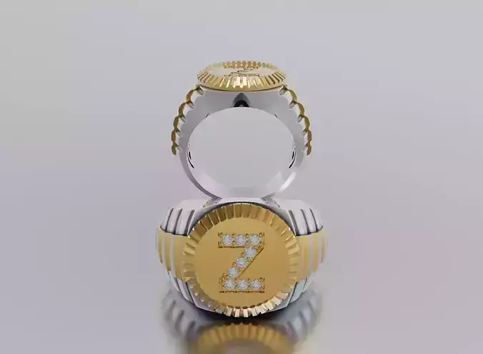 Ring Letter 3D print model