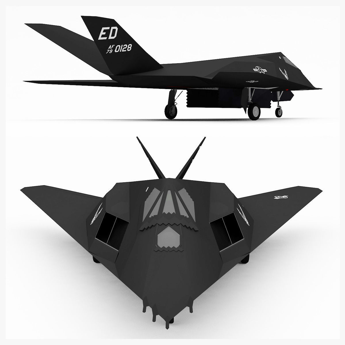 Lockheed F-117 Nighthawk 3D model | CGTrader