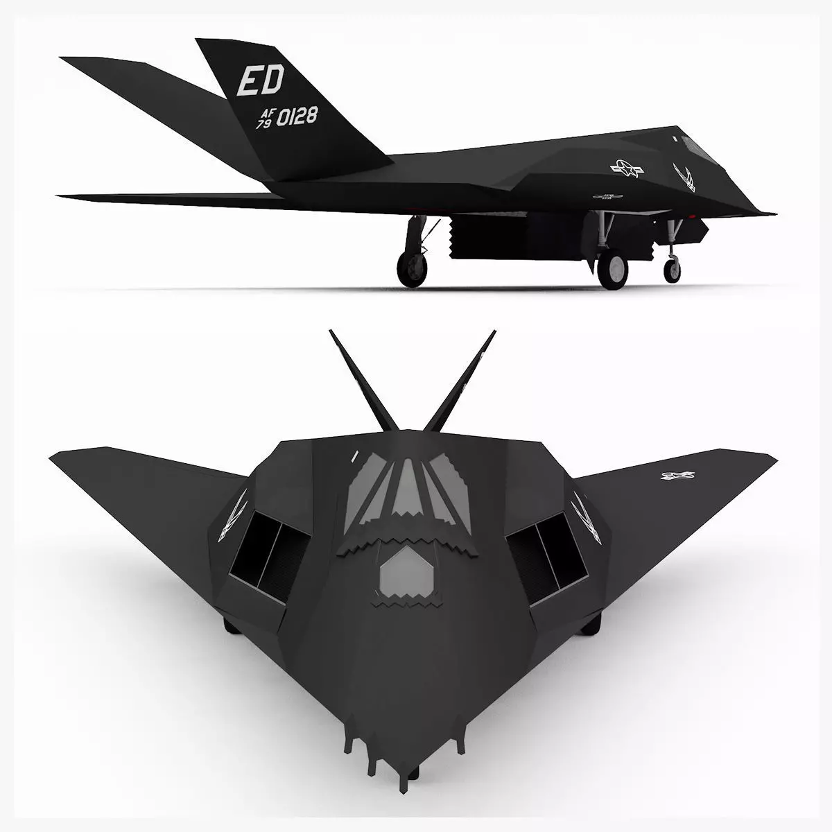 Lockheed F-117 Nighthawk 3D model