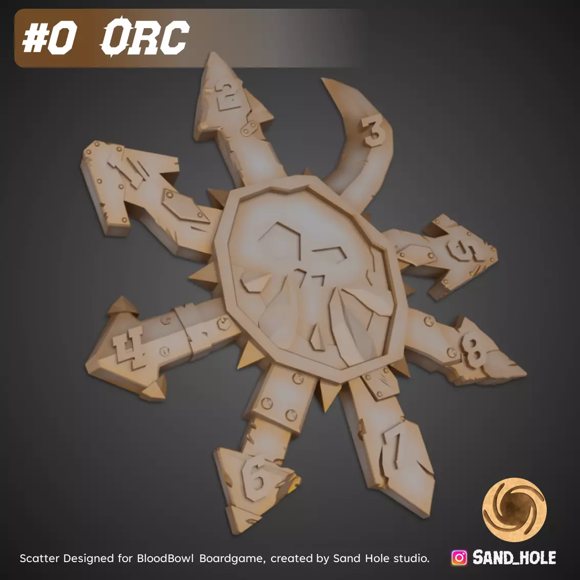 ORC Scatter - BloodBowl - SH00 Free 3D model