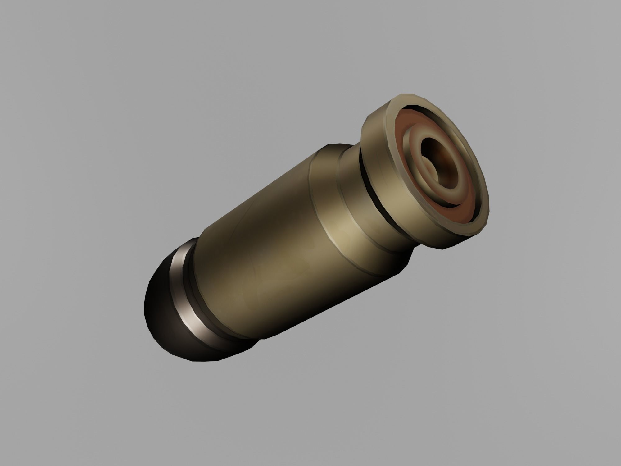 Stylized pistol Low-poly 3D model_18