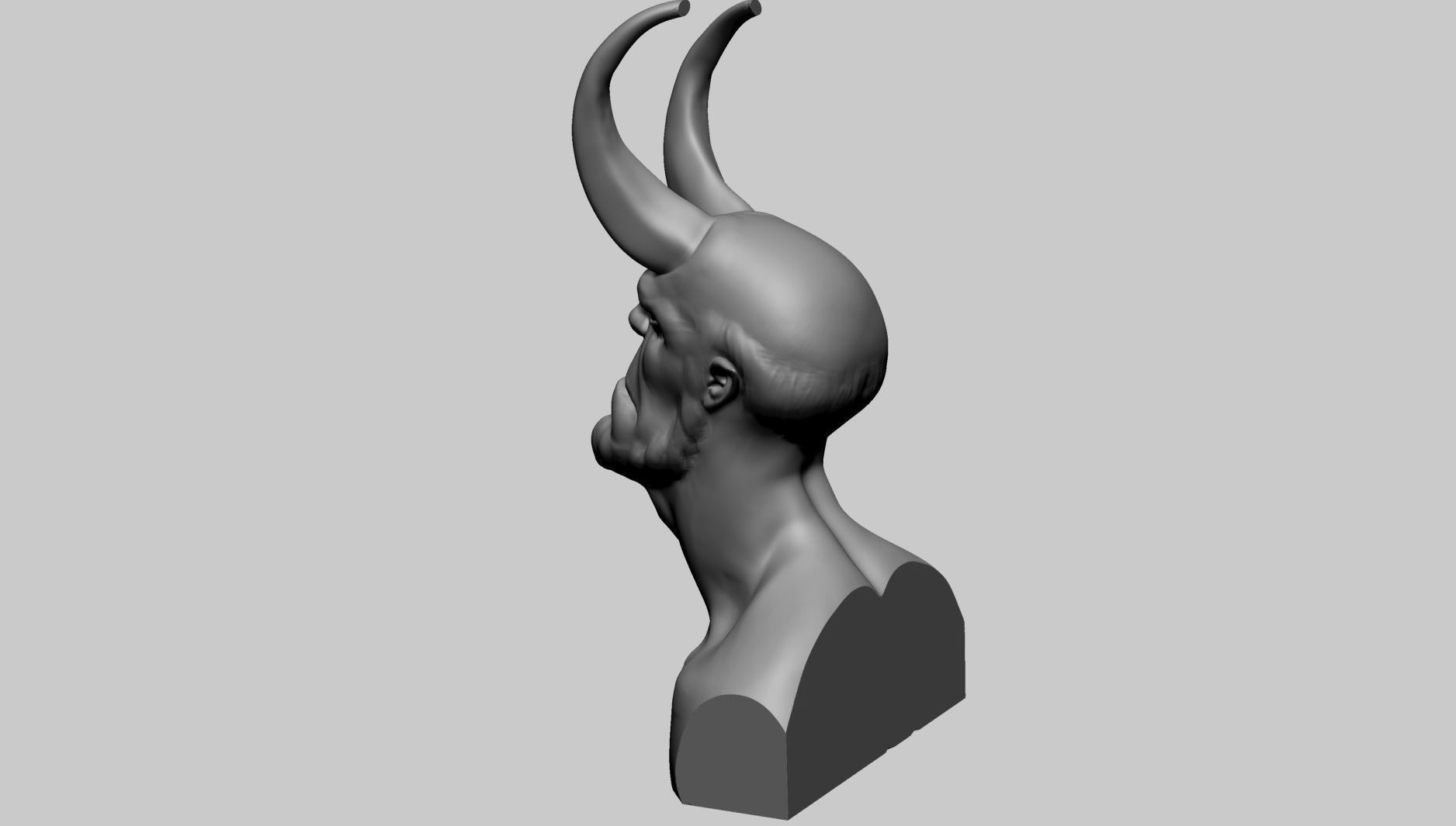 Hellboy Bust Printable A 3D print model_5