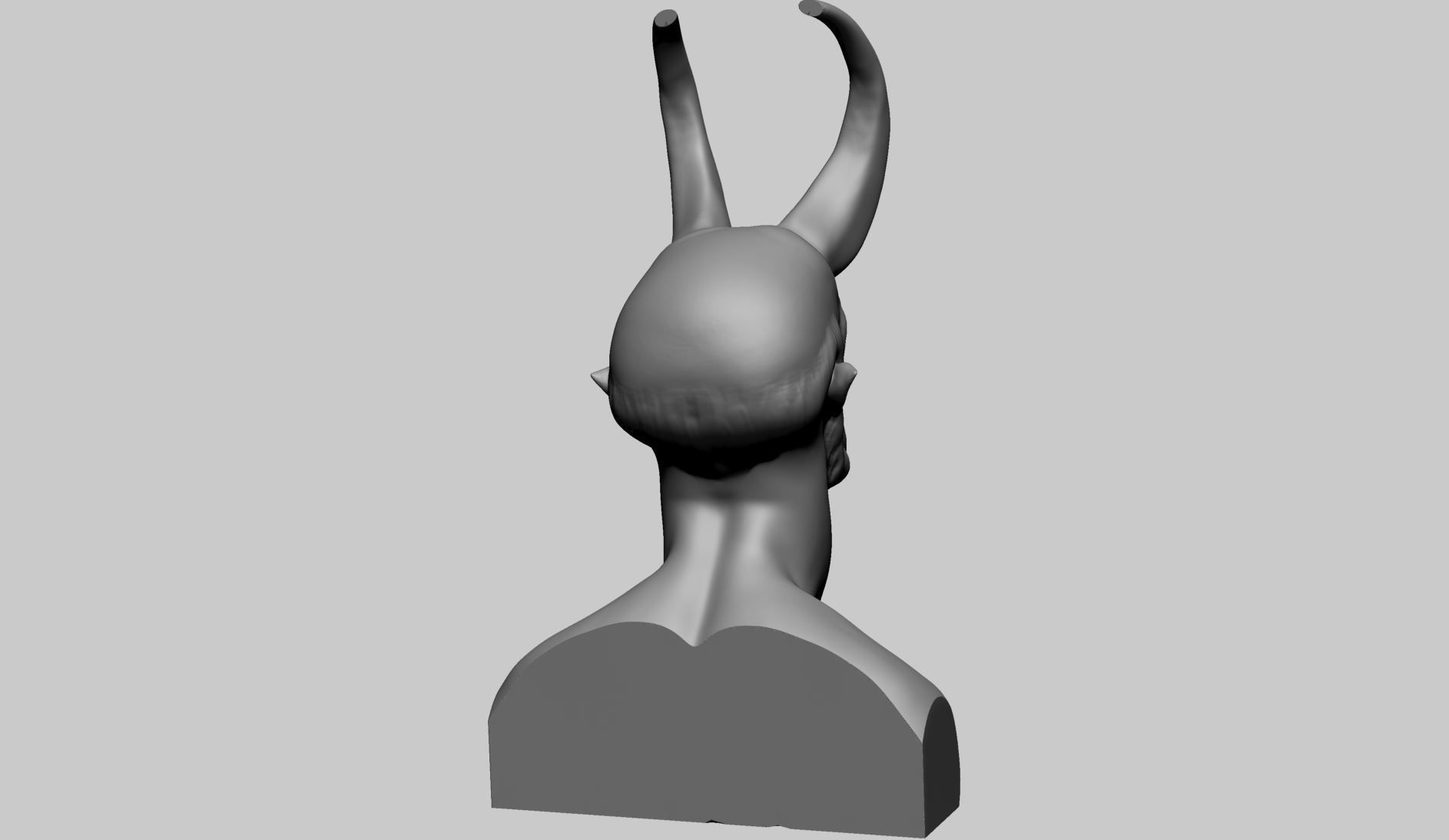 Hellboy Bust Printable A 3D print model_3