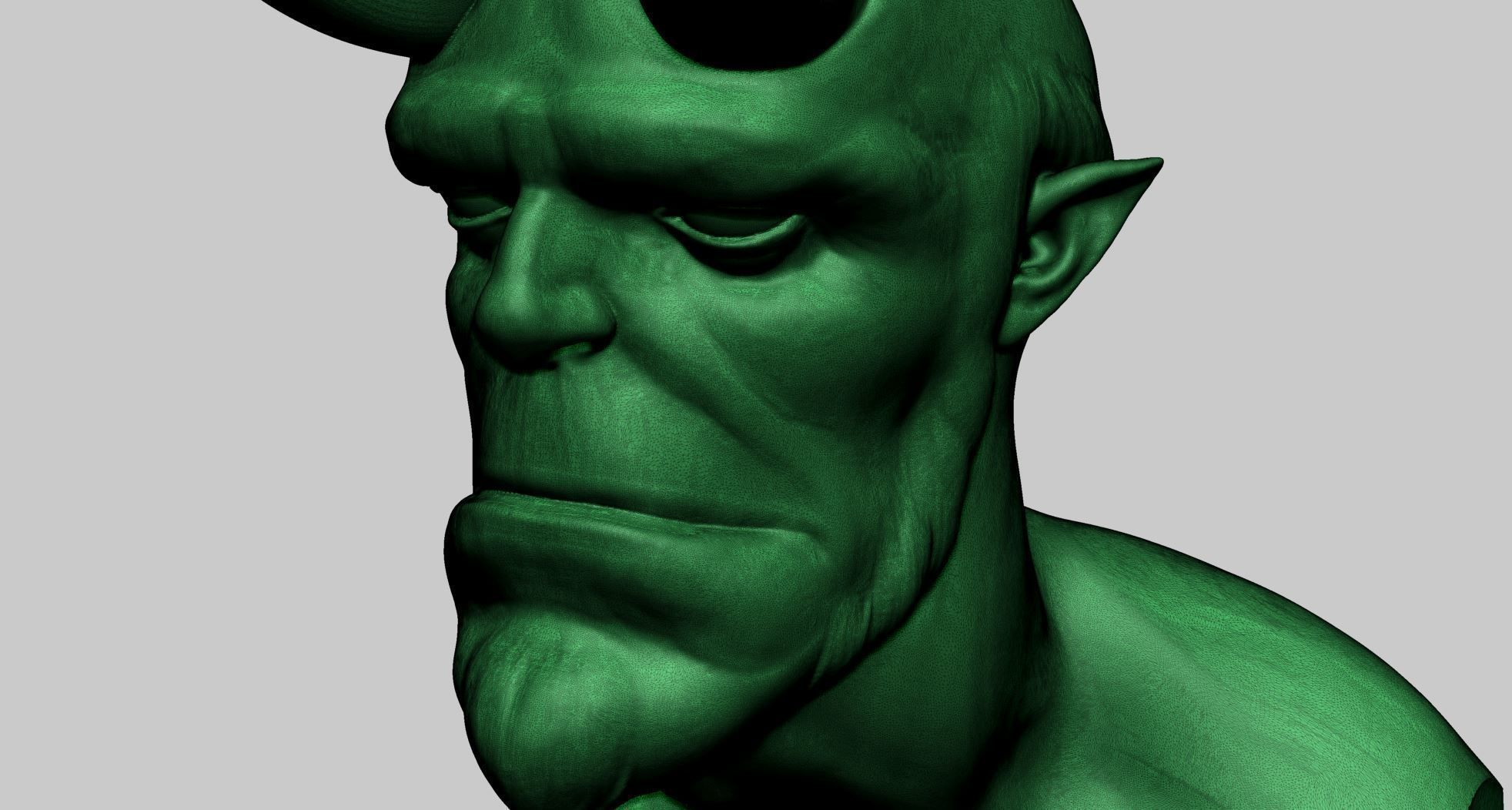 Hellboy Bust Printable A 3D print model_10