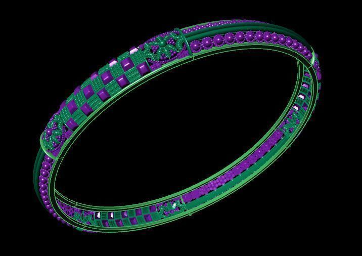 Bracelet  3D print model_4