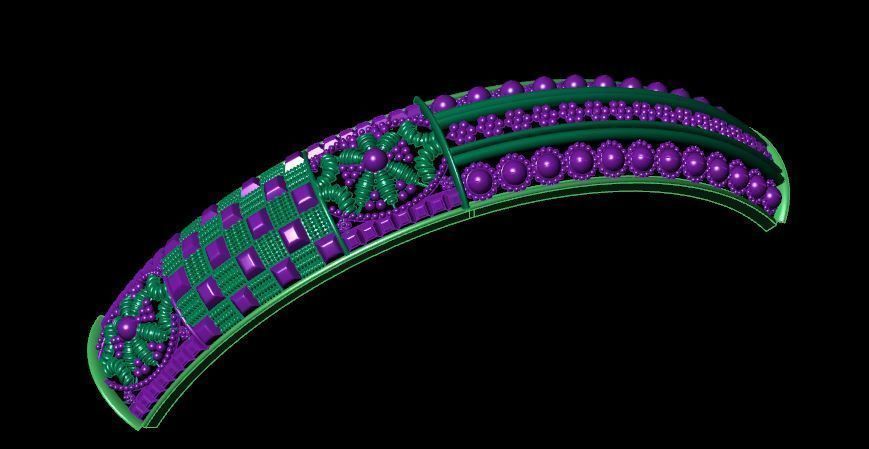 Bracelet  3D print model_7