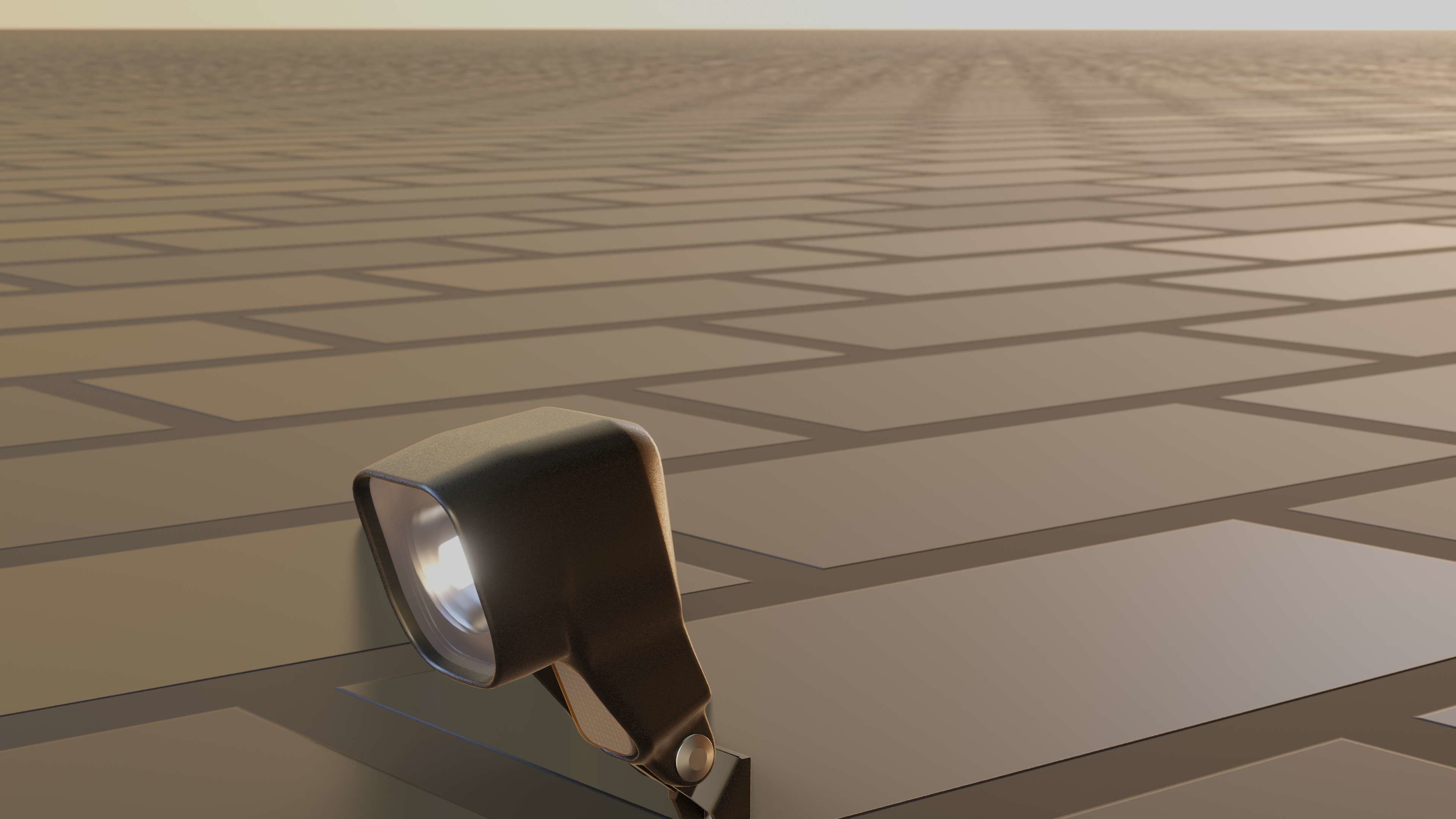 E-scooter front light with procedural PBR material setup 3D model_70