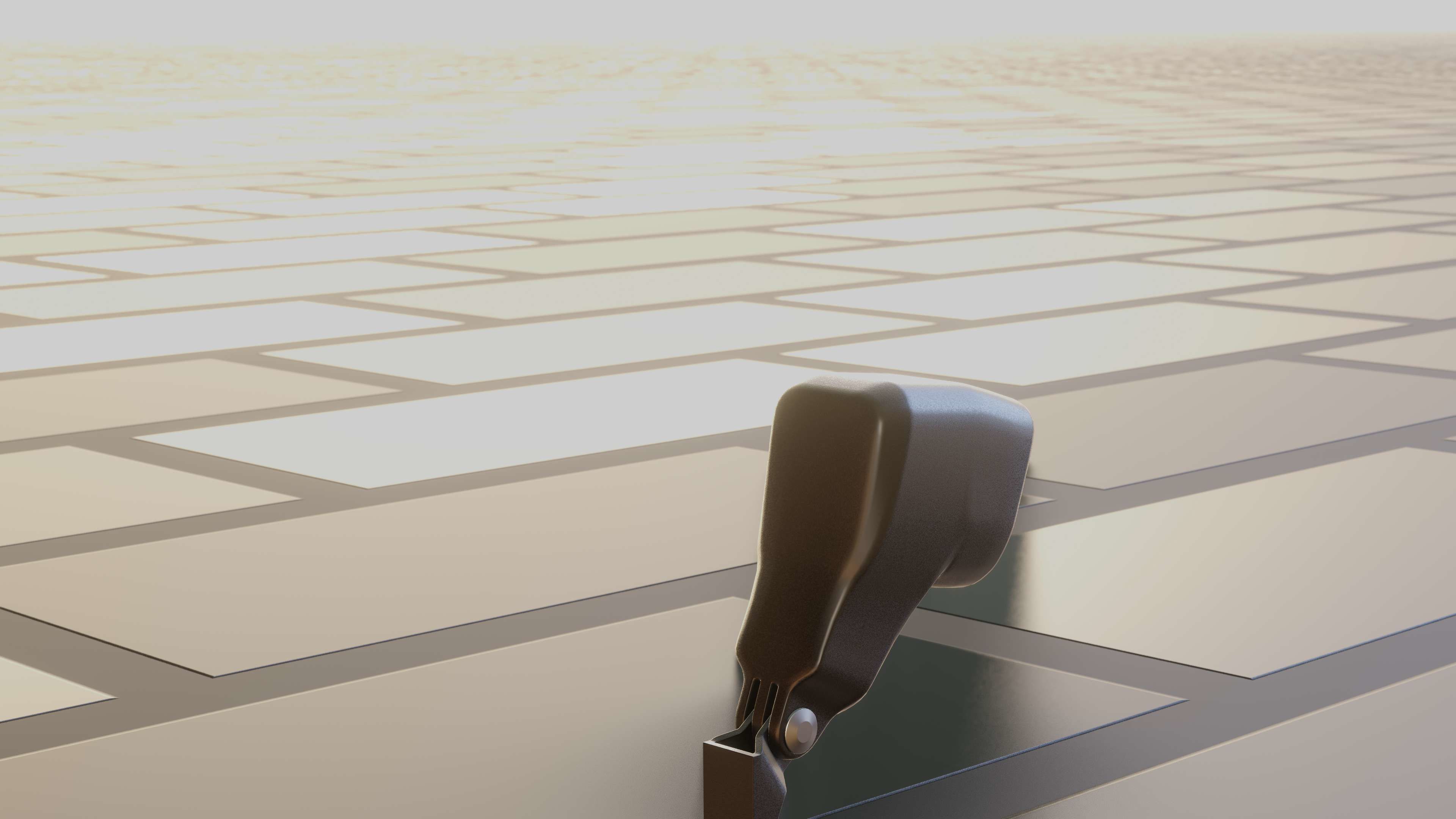 E-scooter front light with procedural PBR material setup 3D model_33