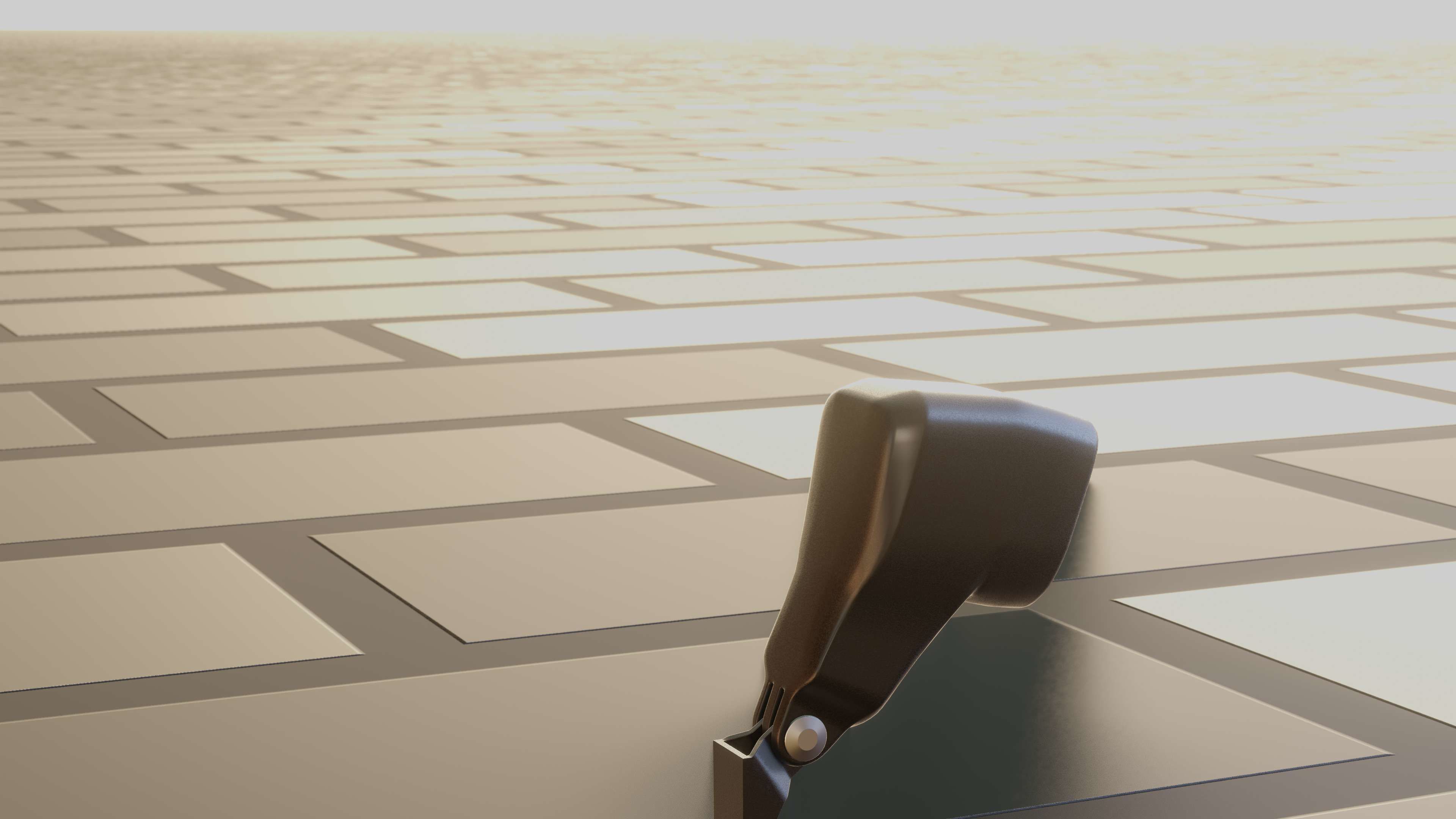 E-scooter front light with procedural PBR material setup 3D model_37