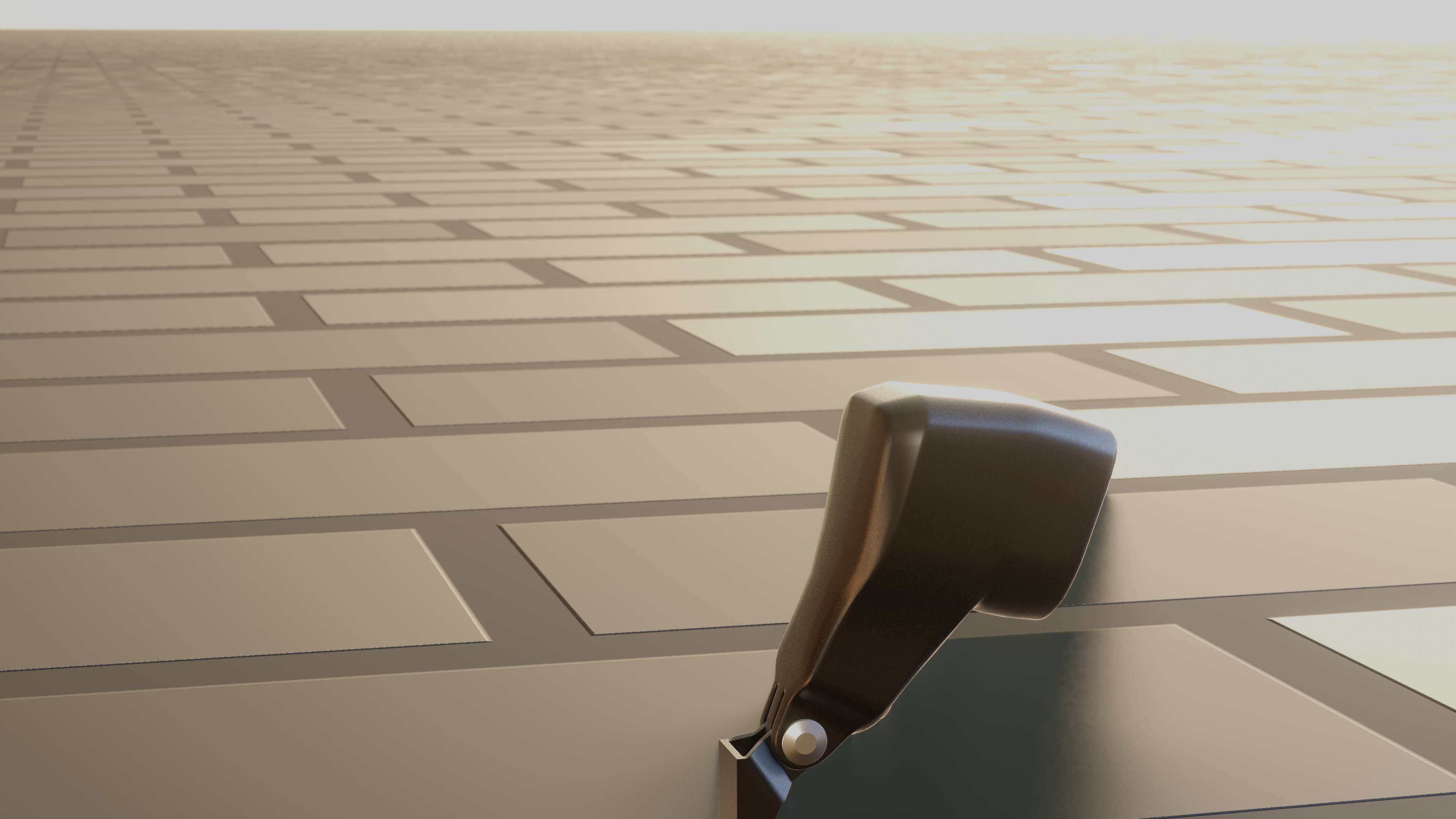 E-scooter front light with procedural PBR material setup 3D model_39